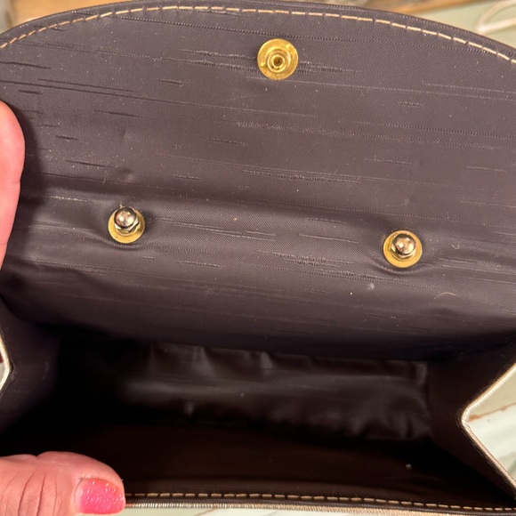 Vintage Gold Cocktail Clutch with Handle - Picture 10 of 13
